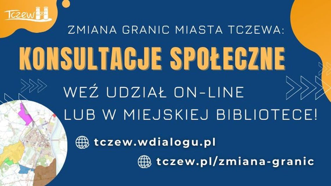 Konsultacje społeczne dla mieszkańców Tczewa ws. zmiany granic! Miasto zachęca do wypełniania ankiet