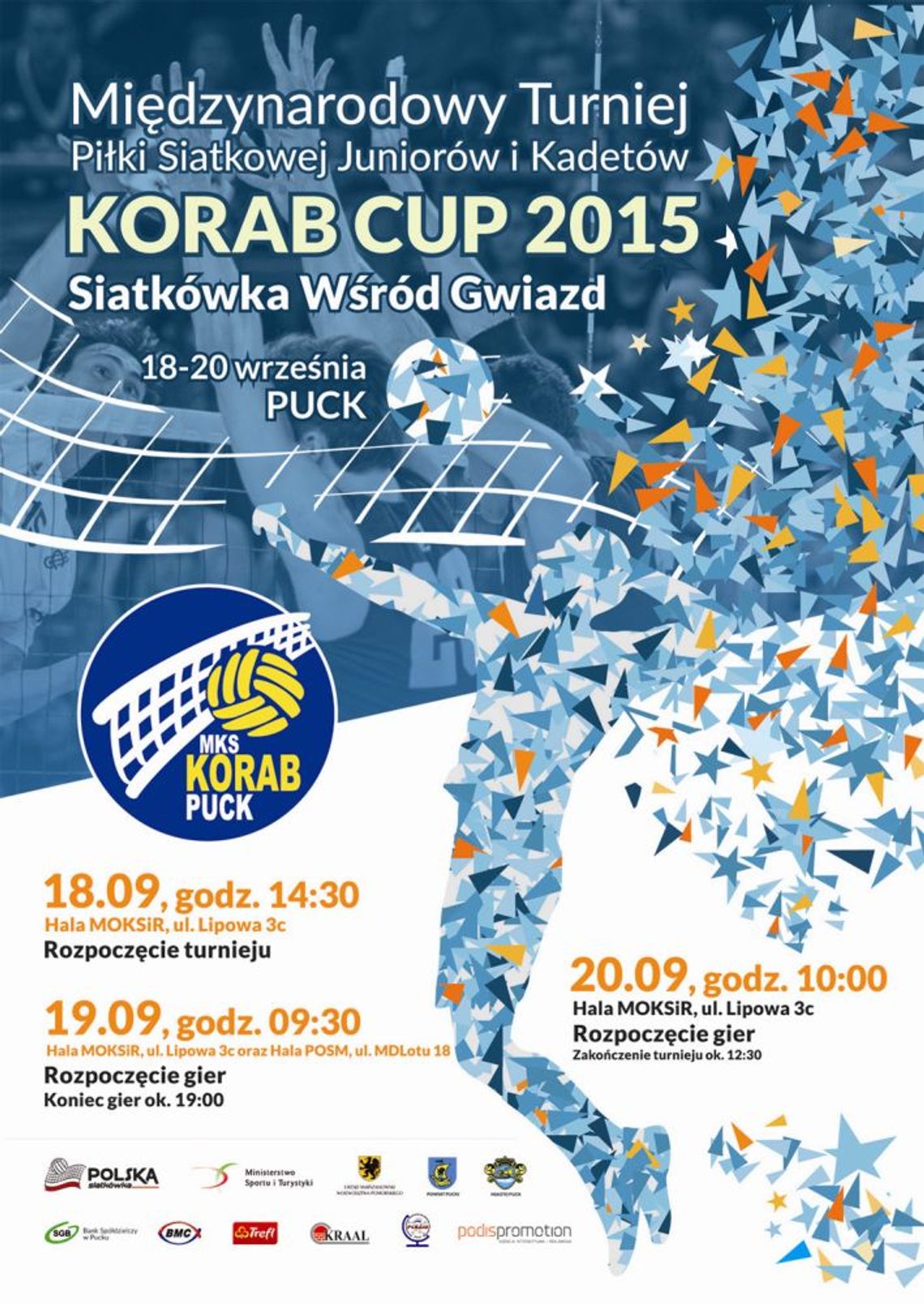 KORAB CUP 2015 Międzynarodowy Turniej Piłki Siatkowej Juniorów i Kadetów