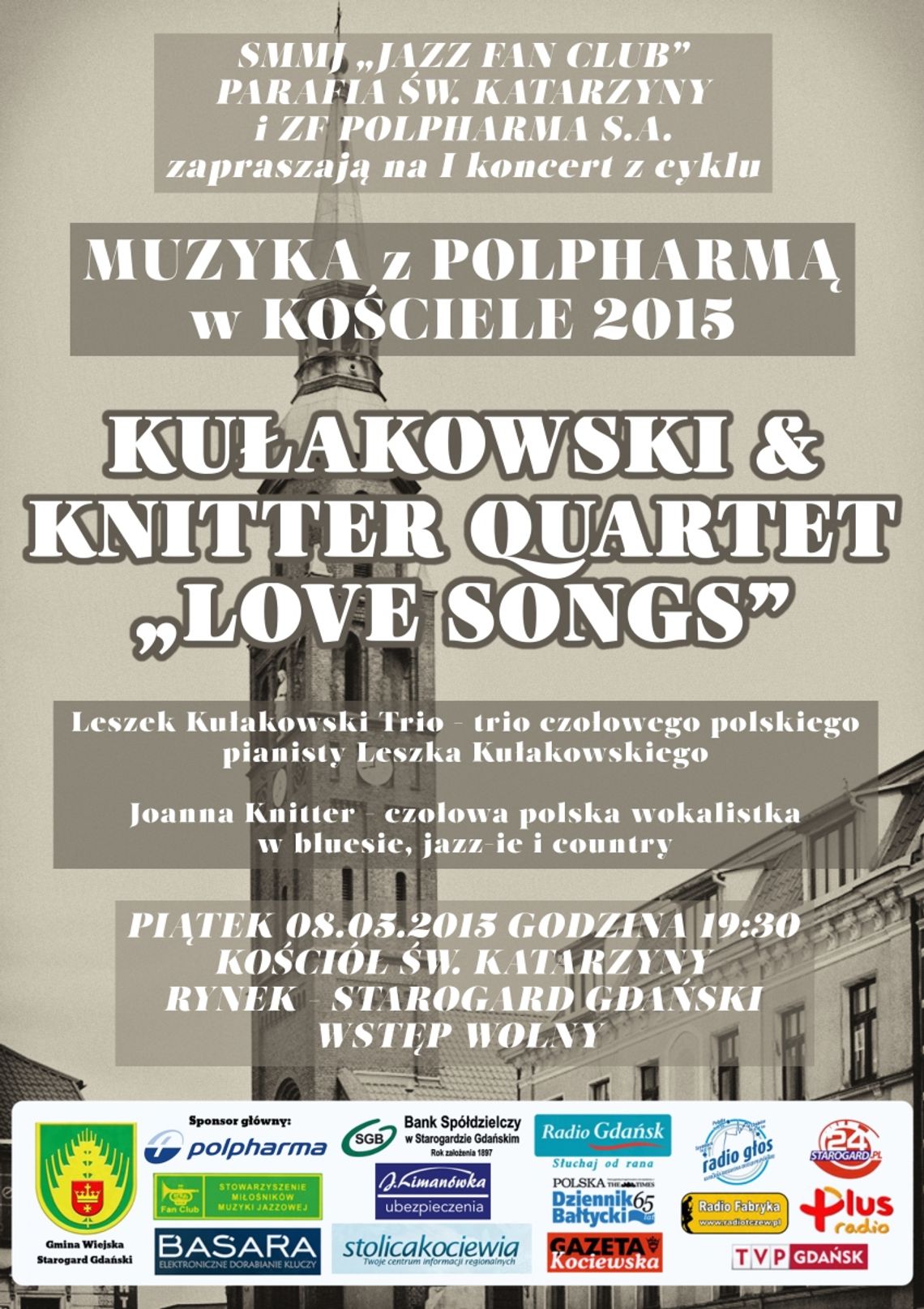 Kułakowski &amp; Knitter „Love Songs” - Kolejny koncert z cyklu „Muzyka z Polpharmą w Kościele” 