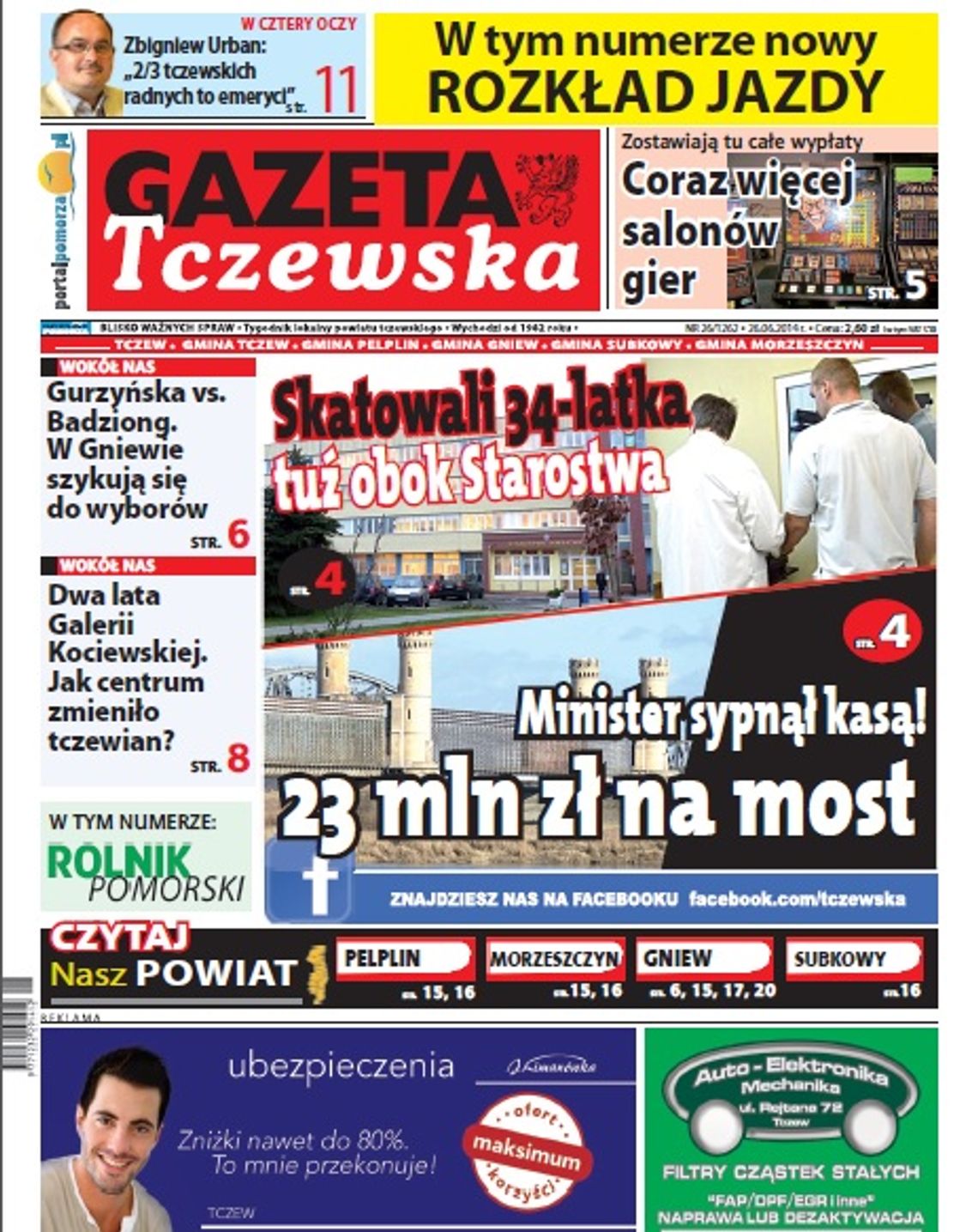 Kup Gazetę Tczewską z LETNIM ROZKŁADEM JAZDY!