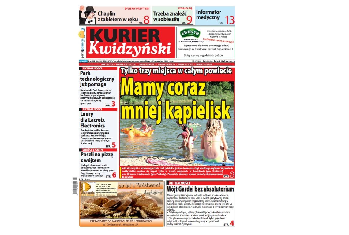 Kurier Kwidzyński już w kioskach!