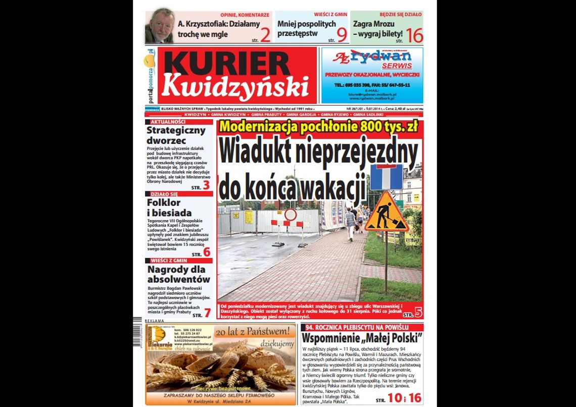 Kurier Kwidzyński już w kioskach!