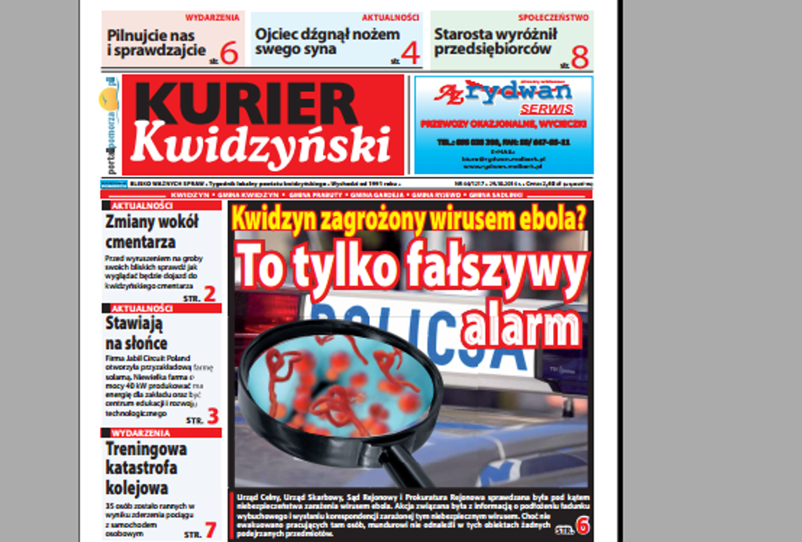 Kurier Kwidzyński już w kioskach!