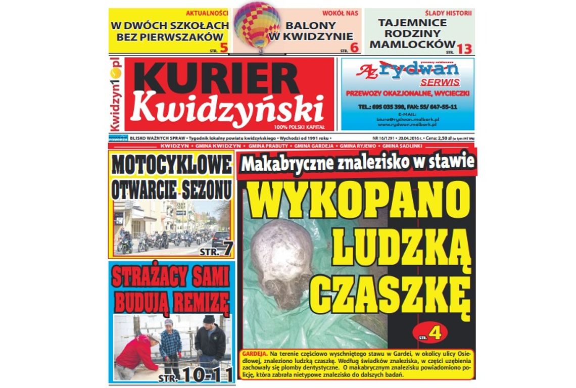 Kurier Kwidzyński już w kioskach
