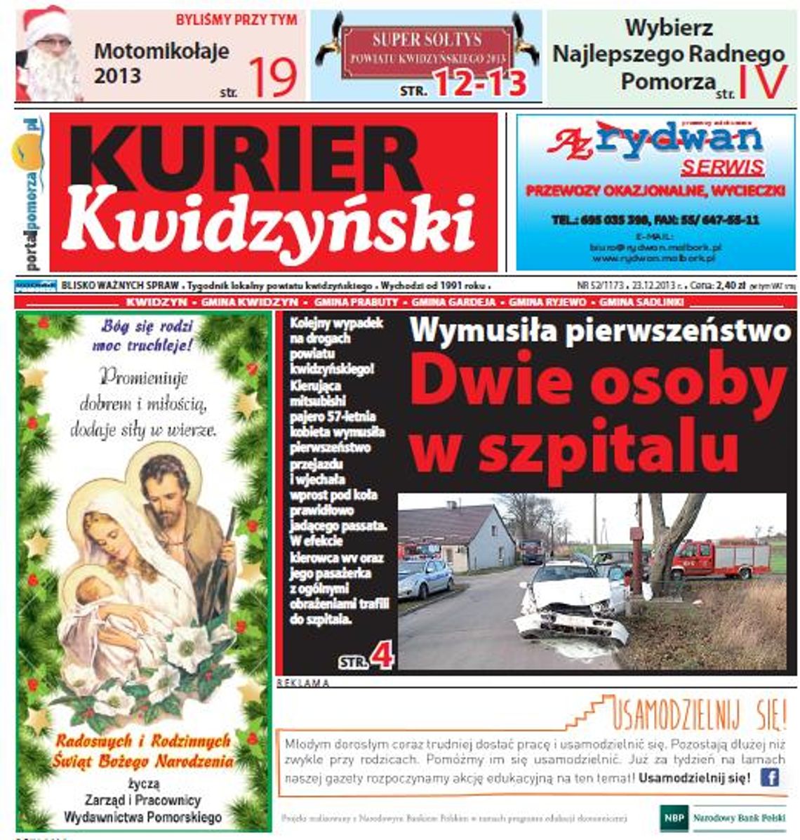 Kurier Kwidzyński na święta
