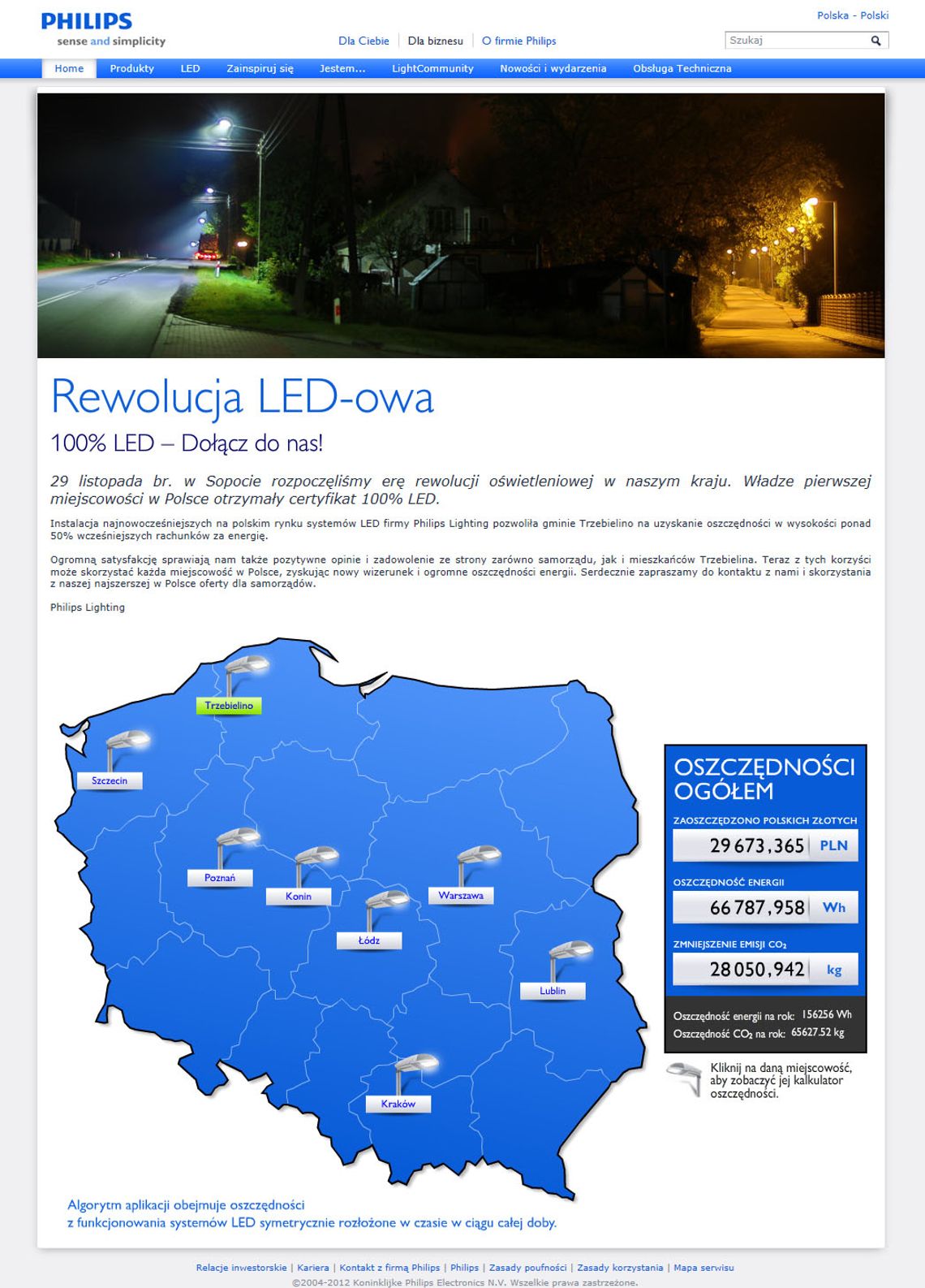 LEDy zaczynają oświetlać polskie ulice