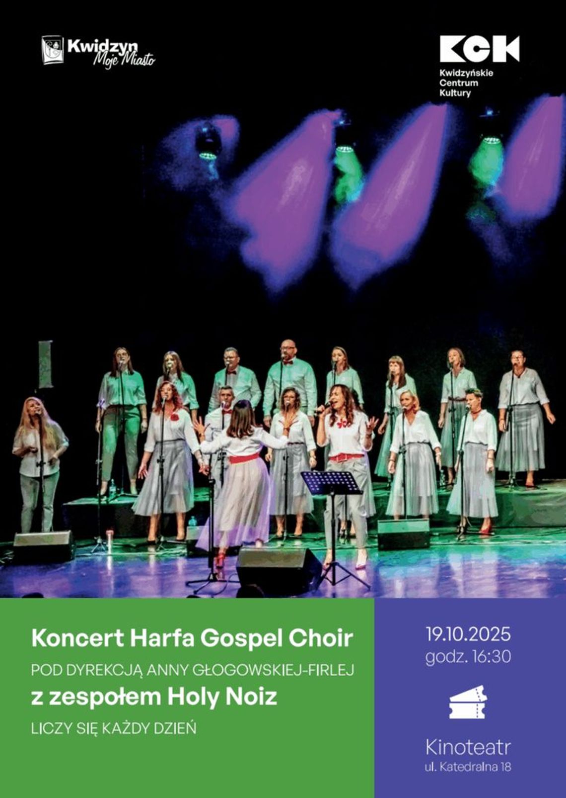 Liczy się każdy dzień – koncert Harfy Gospel Choir z zespołem Holy Noiz w Kwidzynie