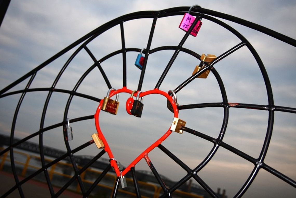 Mało kłódek na ławeczce miłości. Tczew nie jest miastem zakochanych? Mało kłódek na ławeczce miłości. Tczew nie jest miastem zakochanych?