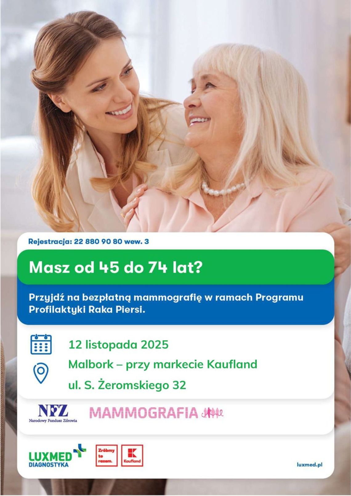 Mammografia. Bezpłatne badania 12 listopada Mammografia. Bezpłatne badania 12 listopada