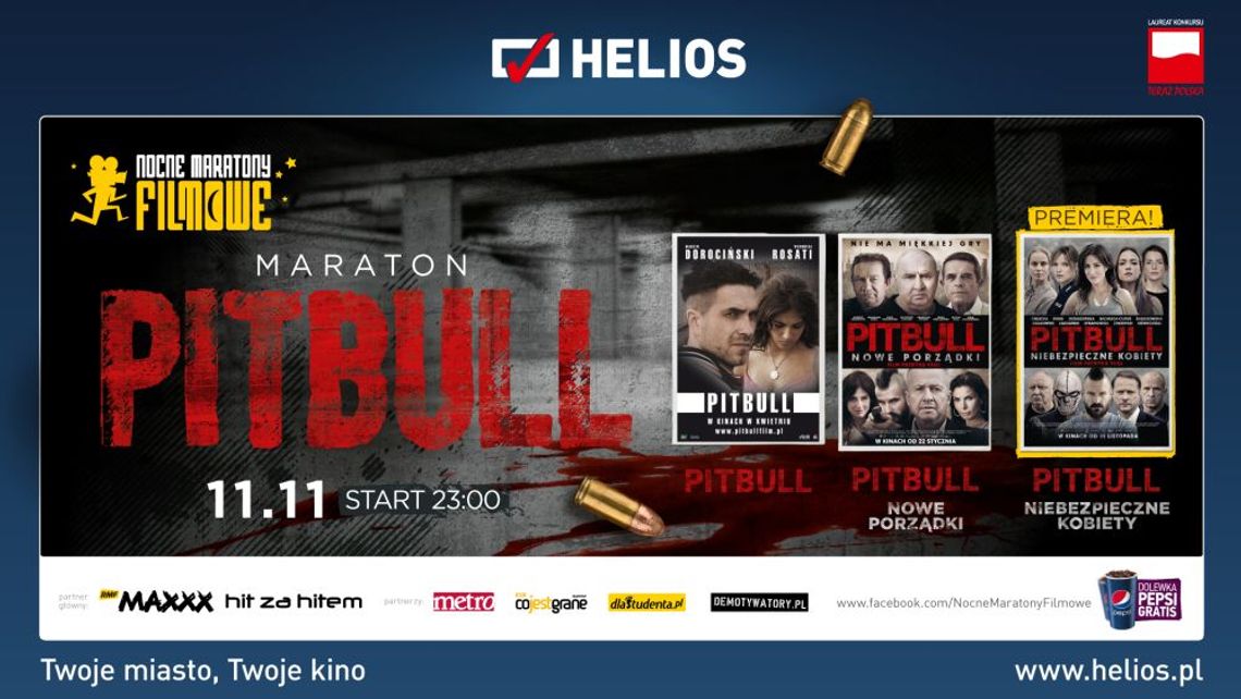 „Maraton Pitbulla” w kinach Helios „Maraton Pitbulla” w kinach Helios