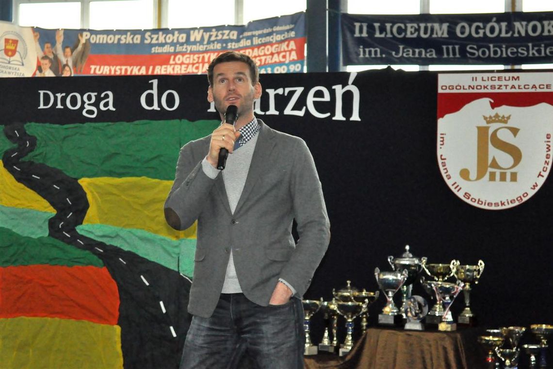 Mateusz Kusznierewicz opowiedział młodzieży o swojej drodze do sukcesu