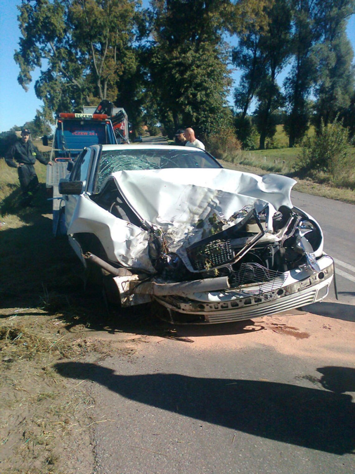 Mercedesem w drzewo w Turzy