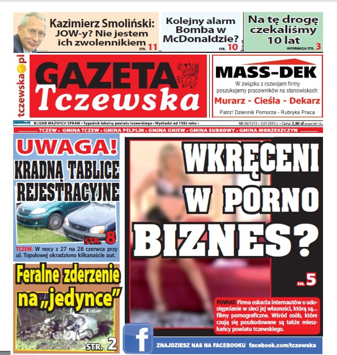 Mieszkańcy powiatu wkręceni w porno biznes? Czytaj nowy numer GT! Mieszkańcy powiatu wkręceni w porno biznes? Czytaj nowy numer GT!