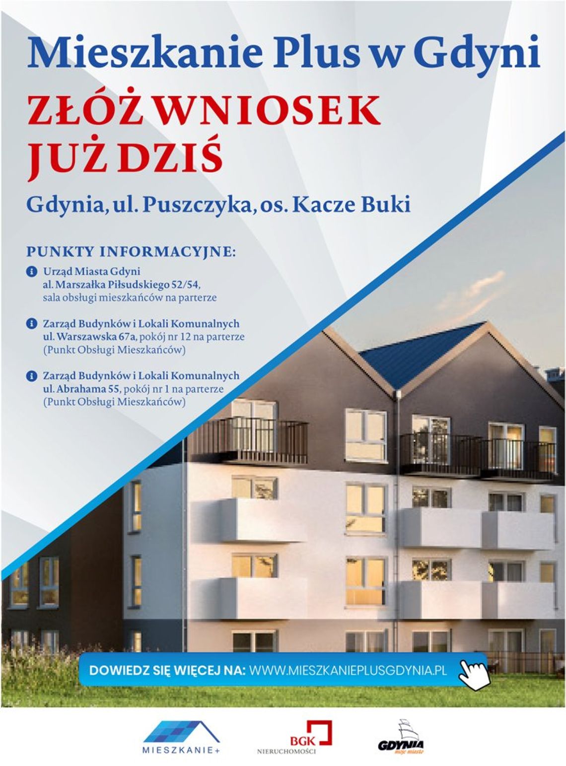 Mieszkanie Plus w Gdyni: ruszył nabór do 172 mieszkań