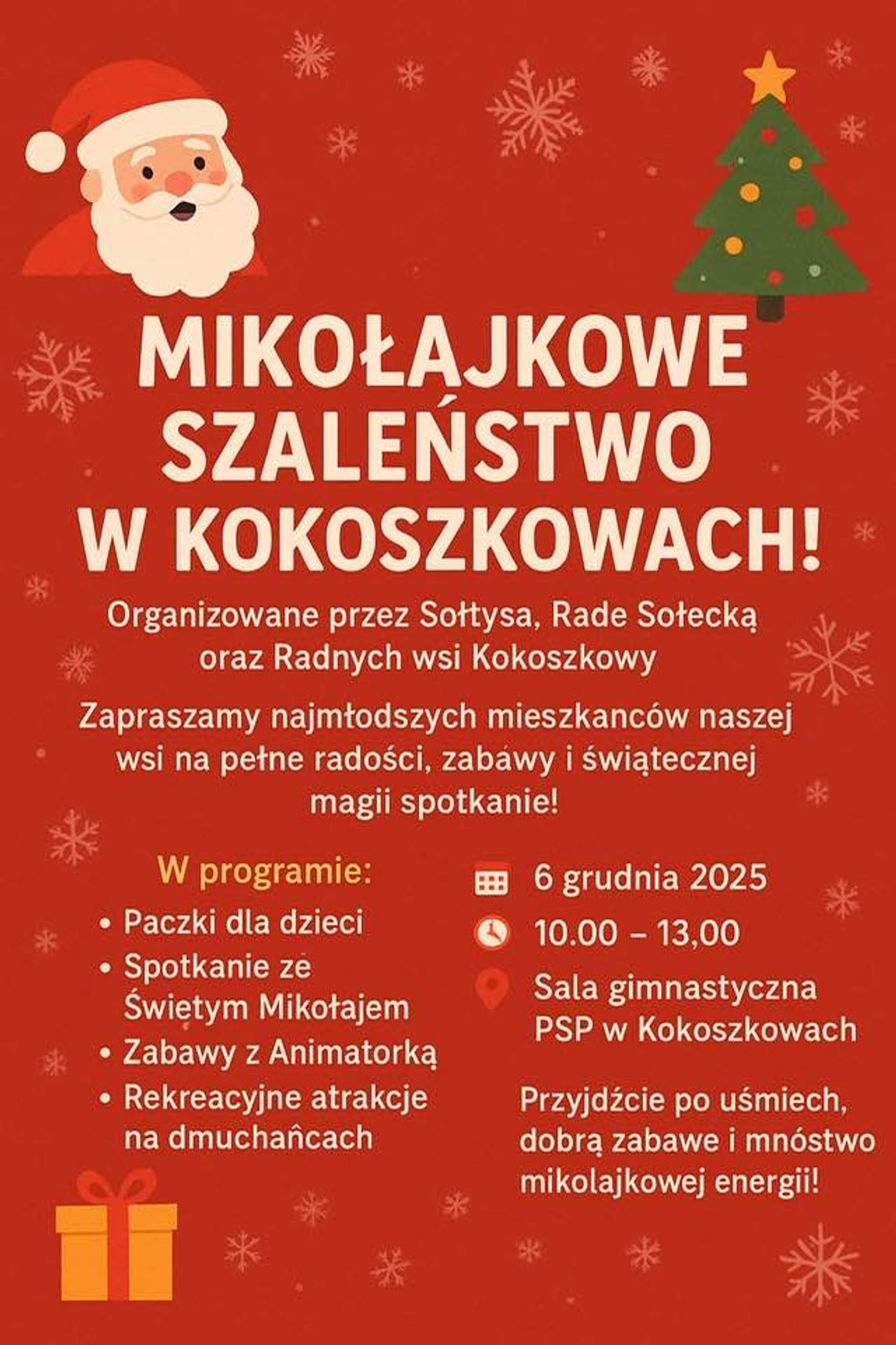 Mikołajkowe Szaleństwo w Kokoszkowach już 6 grudnia!