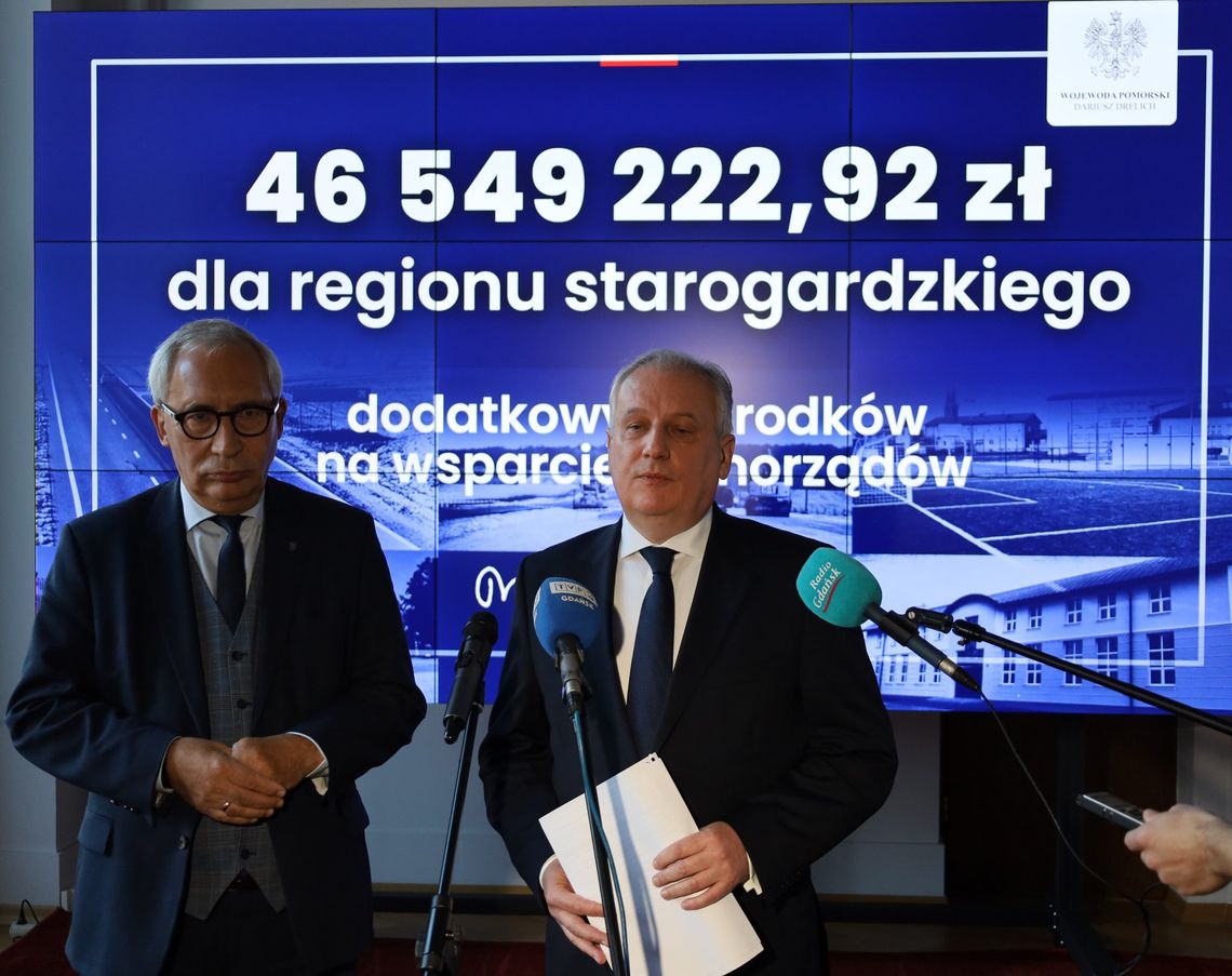 Miliony złotych dla powiatu starogardzkiego