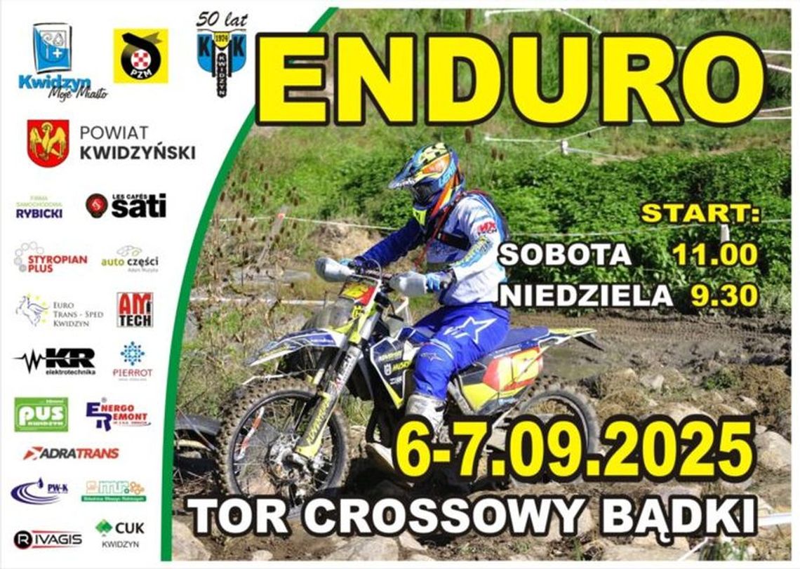 Mistrzostwa Polski i Puchar Polski Enduro - 6 i 7 września 2025 roku Mistrzostwa Polski i Puchar Polski Enduro - 6 i 7 września 2025 roku
