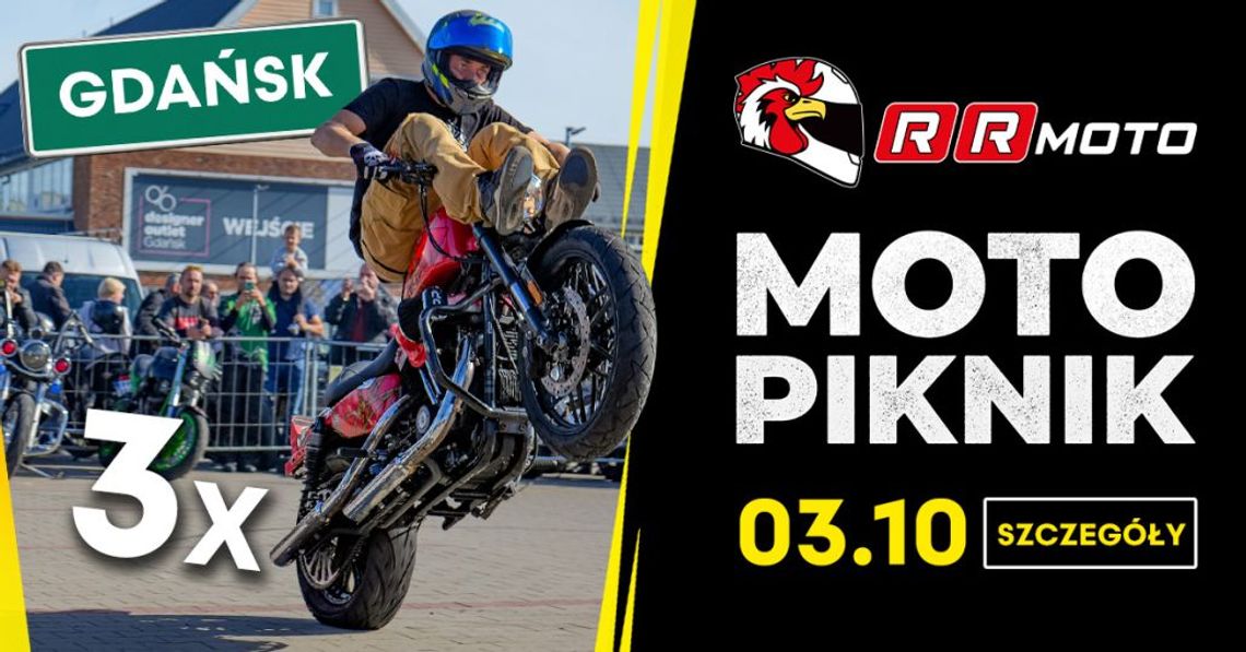 Motopiknik RRmoto już w sobotę 3 października w Gdańsku – Największy sklep motocyklowy na Pomorzu zaprasza! Motopiknik RRmoto już w sobotę 3 października w Gdańsku – Największy sklep motocyklowy na Pomorzu zaprasza!