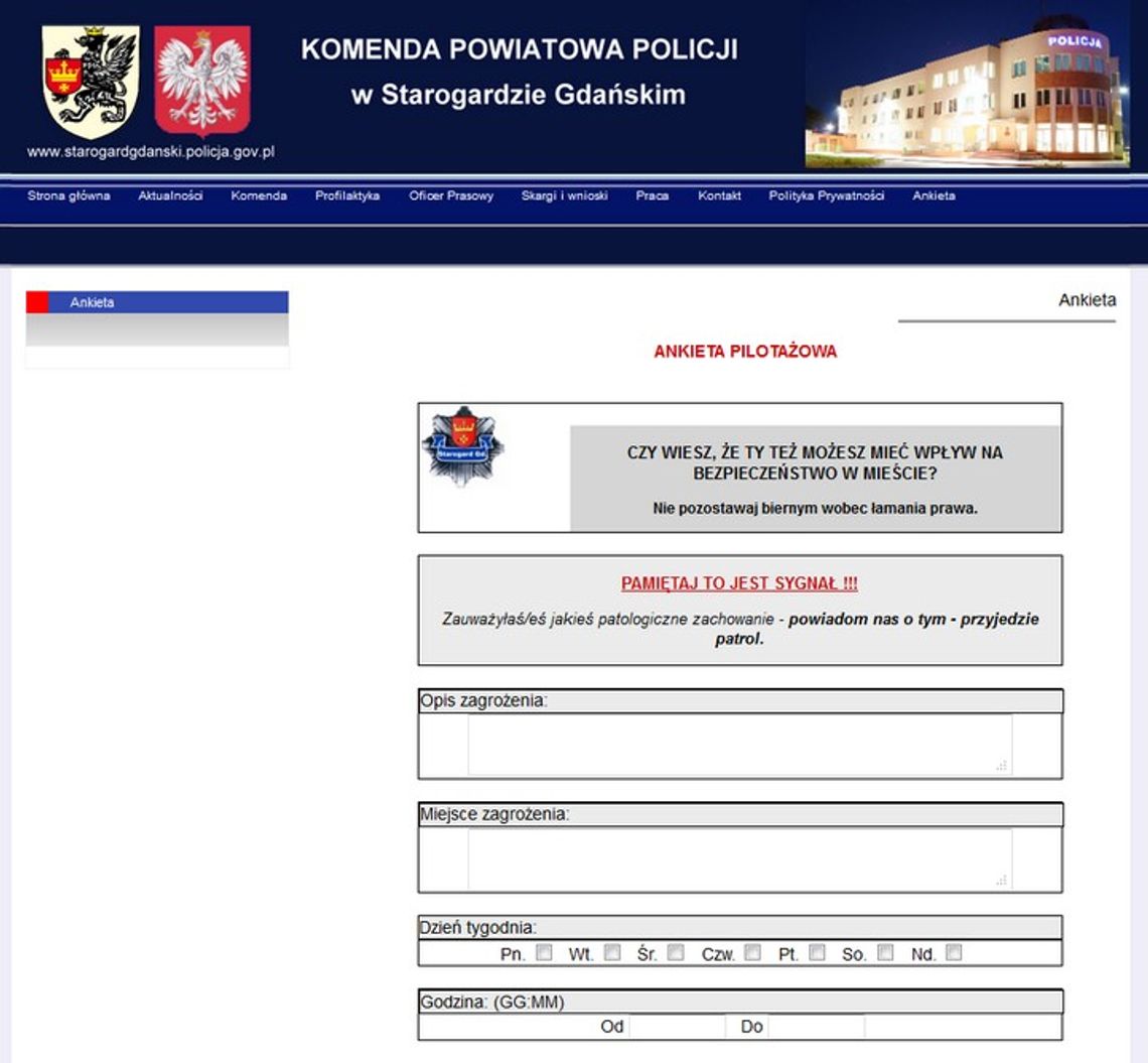 Możesz mieć wpływ na bezpieczeństwo Możesz mieć wpływ na bezpieczeństwo