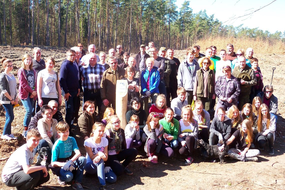 Na jubileusz wspólnie posadzili las