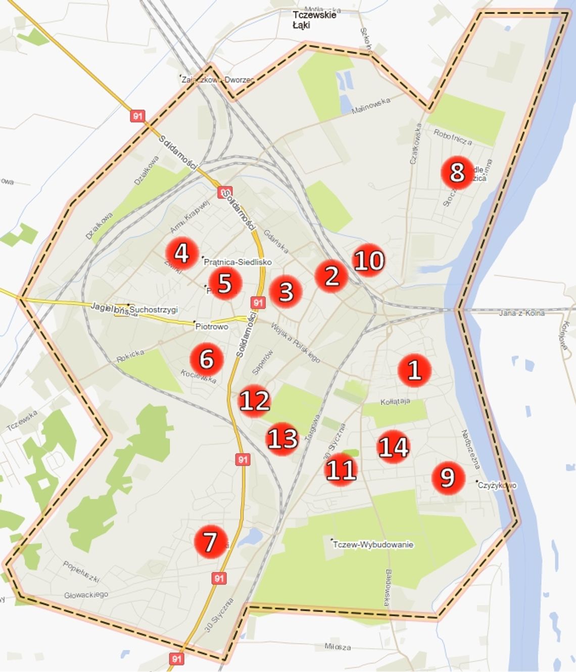 NA LUZIE. Tylko u nas! Mapa tczewskich.. narzekaczy NA LUZIE. Tylko u nas! Mapa tczewskich.. narzekaczy