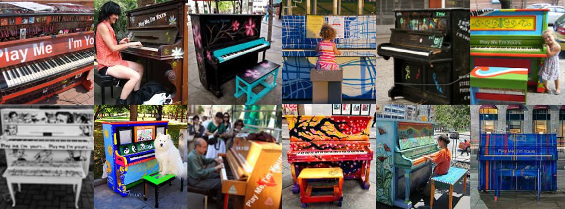 Na Rynku stanie kolorowe  i ogólnodostępne pianino 