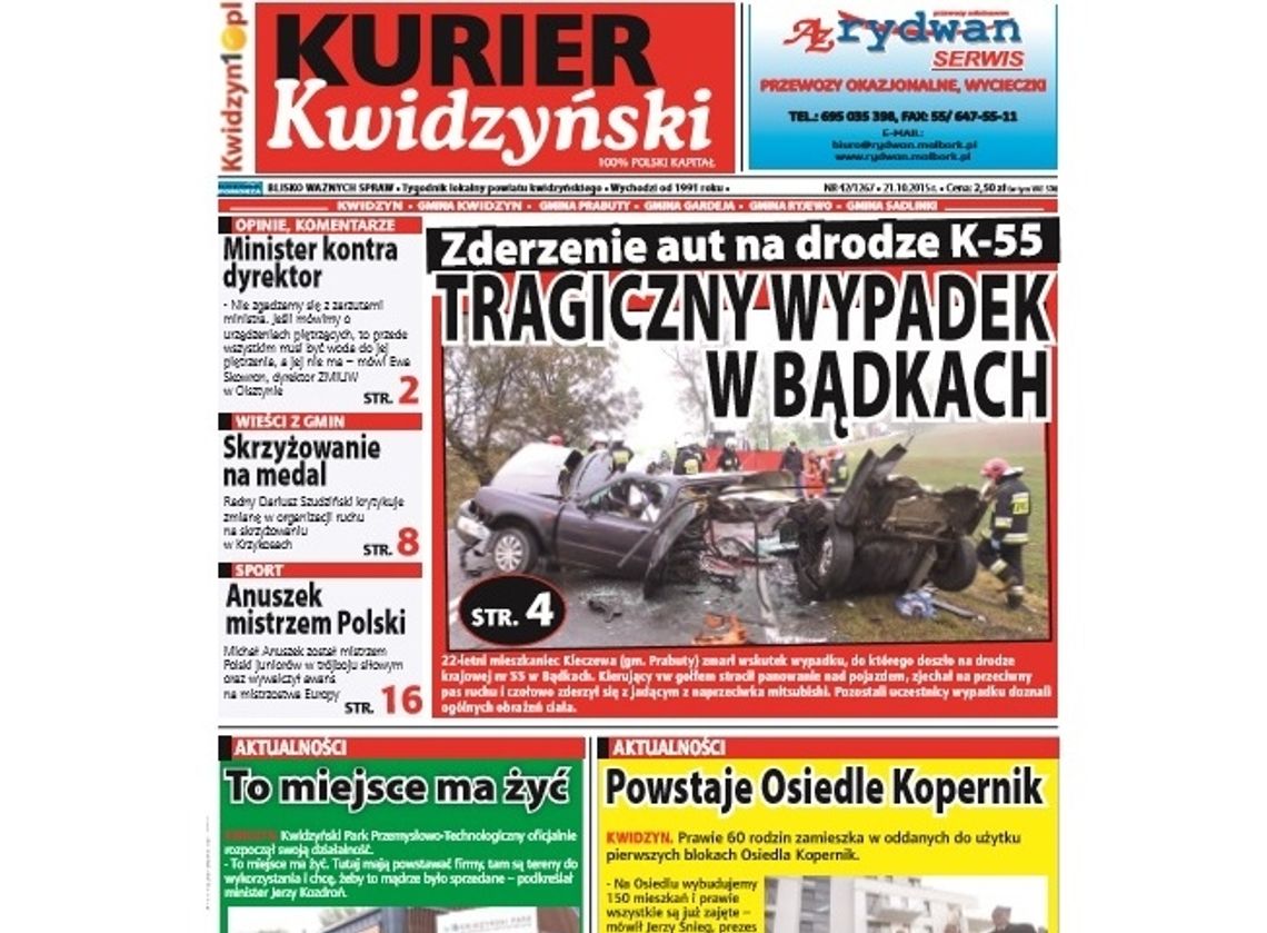 Najnowsze wydanie Kuriera już jest! Najnowsze wydanie Kuriera już jest!