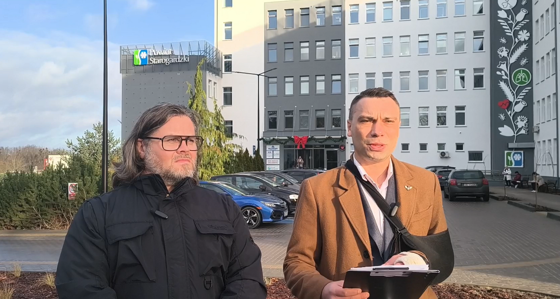 Narodowy Fundusz Zdrowia zbankrutował? Konferencja prasowa przedstawicieli Konfederacji w Starogardzie Gdańskim