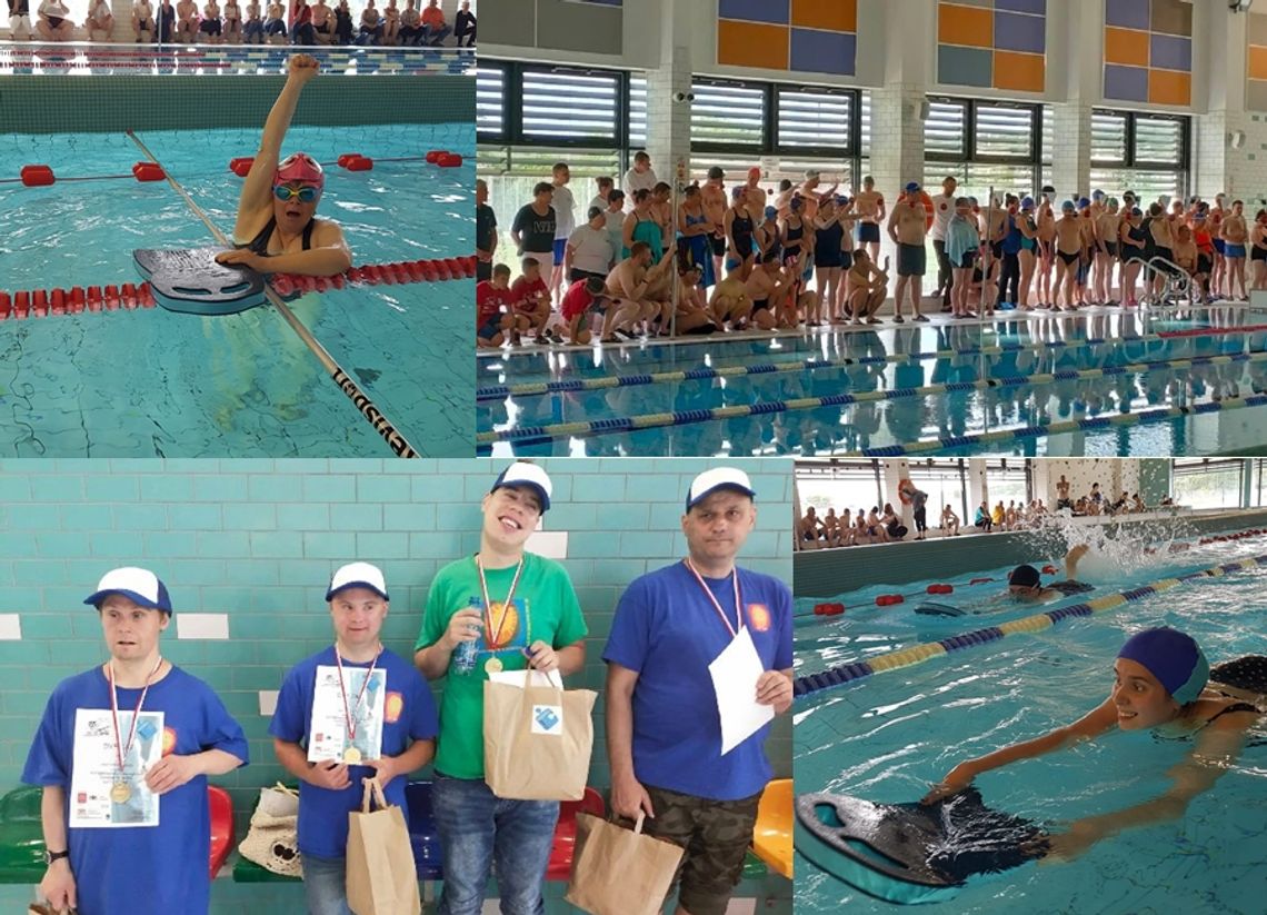 Niepełnosprawni z Tczewa na zawodach pływackich w Gdańsku Orunia