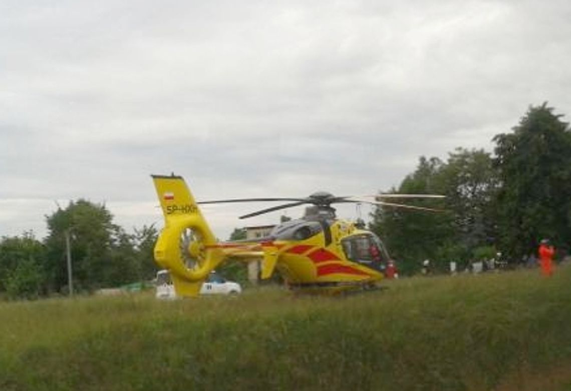 Nieprzytomny mężczyzna w zbiorniku na ścieki 