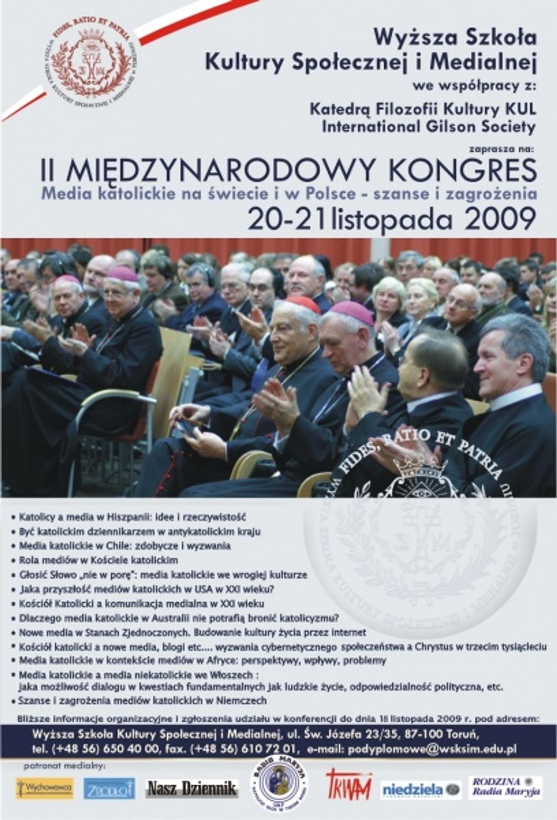 O mediach katolickich - międzynarodowy kongres w Toruniu