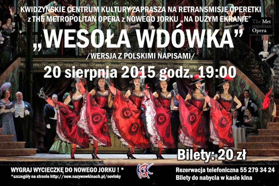 Operetka: Wesoła Wdówka w KCK