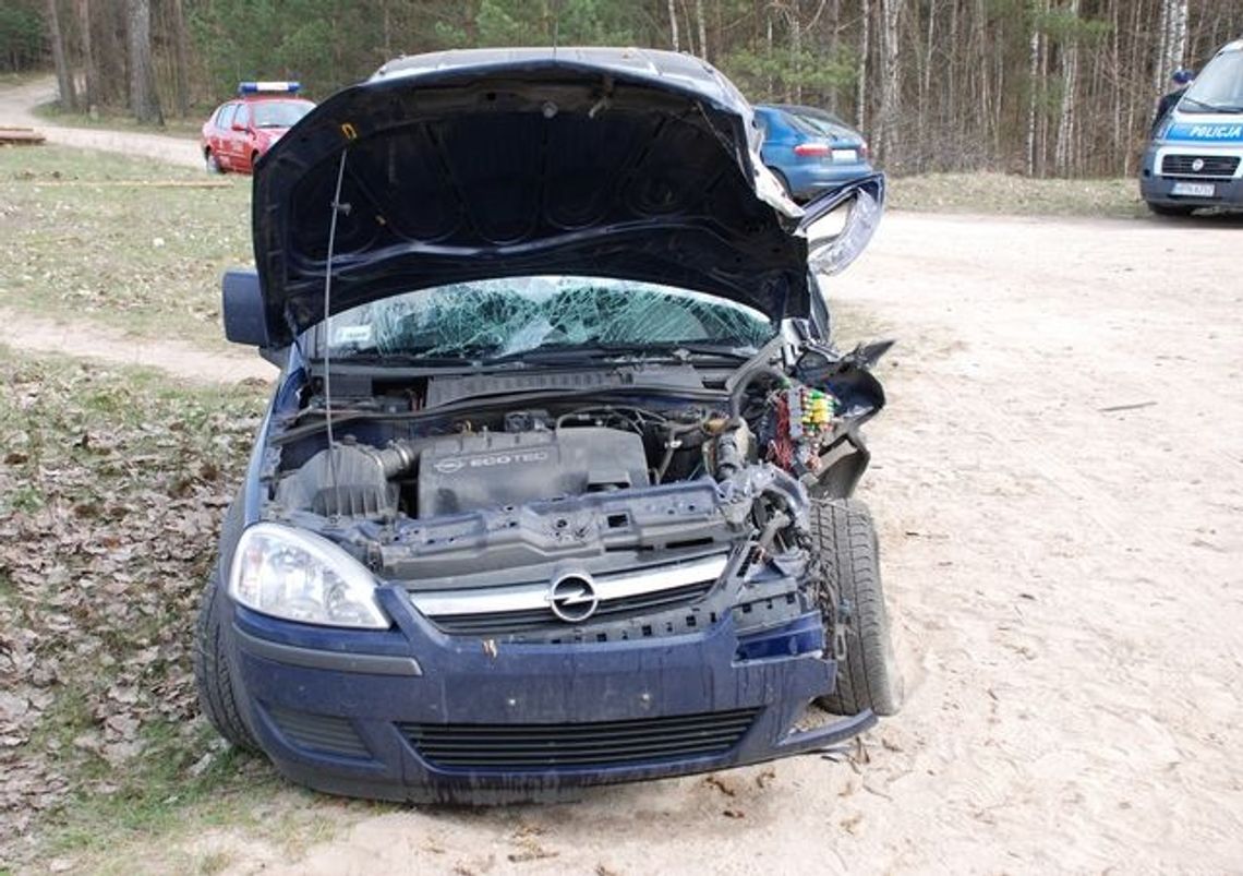 Oplem w naczepę - i do szpitala Oplem w naczepę - i do szpitala