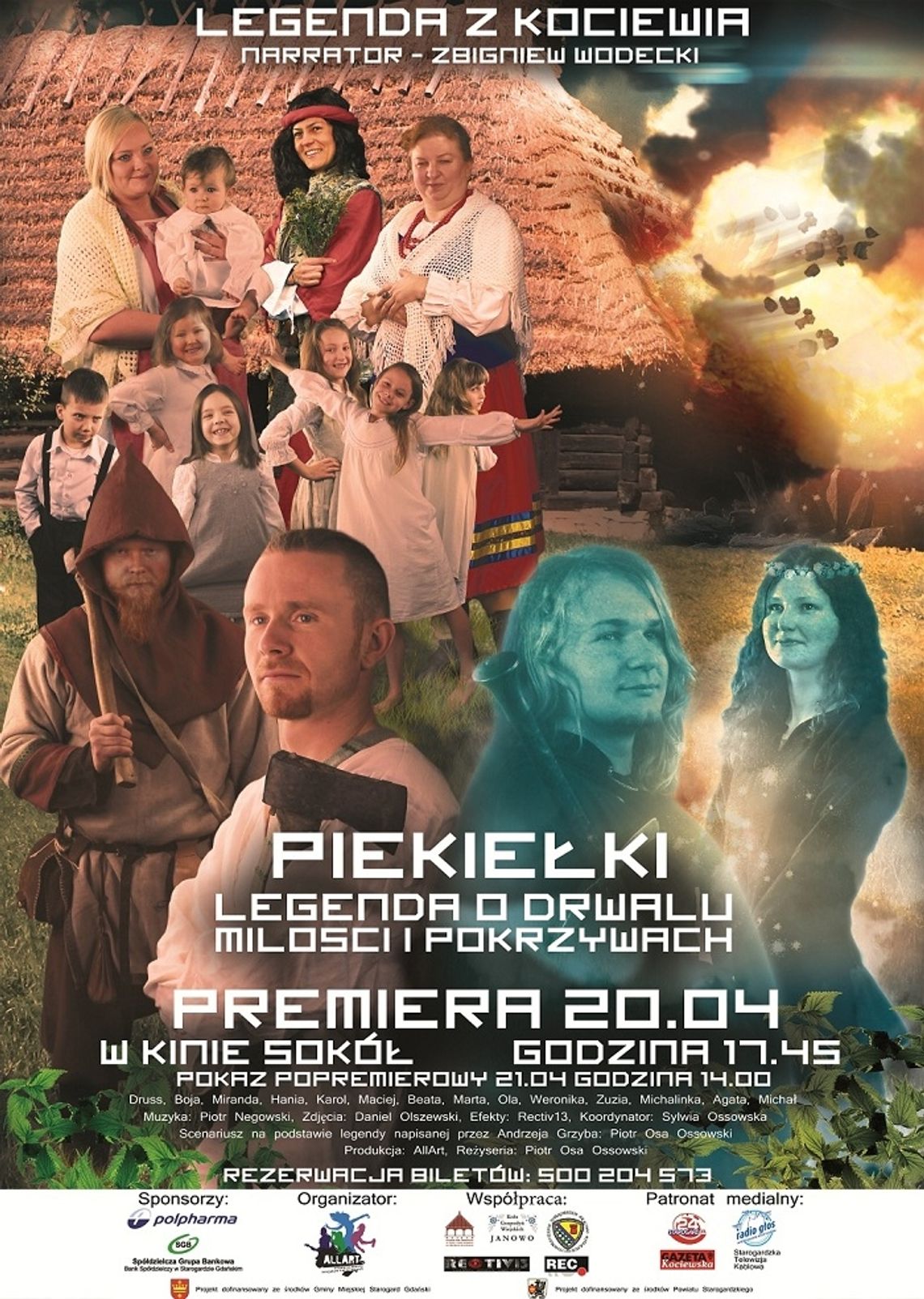 Ożywili kociewską legendę - premiera filmu „Piekiełki. Legenda o drwalu, miłości i pokrzywach”