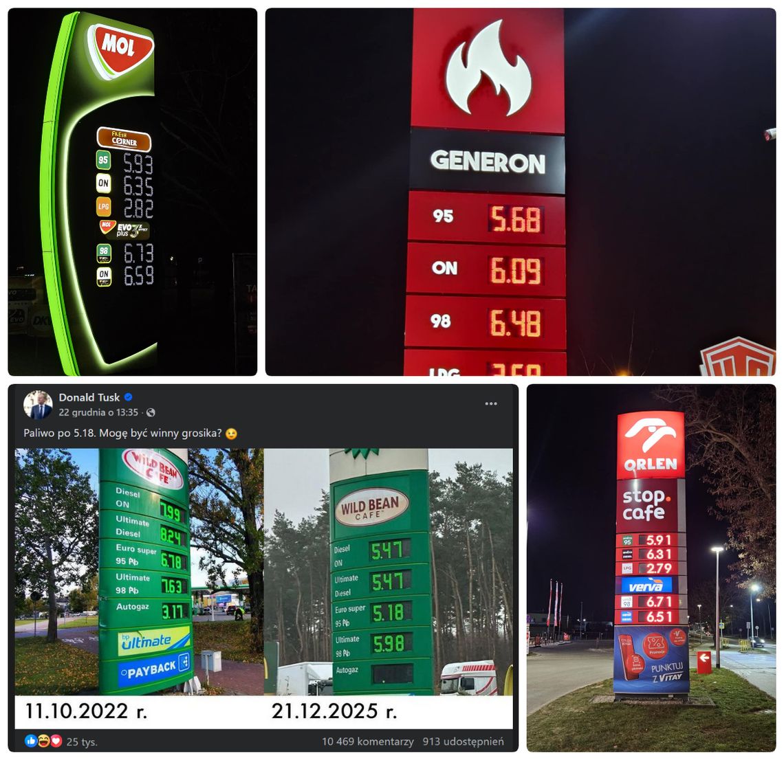 Paliwo po 5,18 zł za litr?! Tylko przy granicy z Niemcami. Sprawdziliśmy ceny na Kociewiu