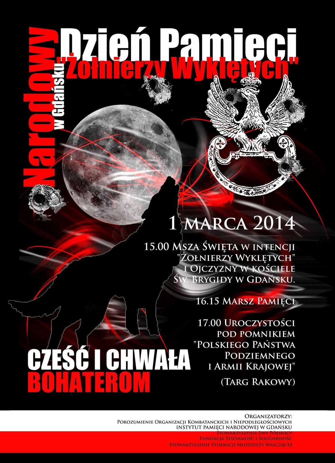 Pamięć o Żołnierzach Niezłomnych. Cześć i chwała Bohaterom!