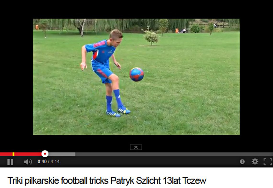 Patryk Szlicht z Tczewa i triki piłkarskie