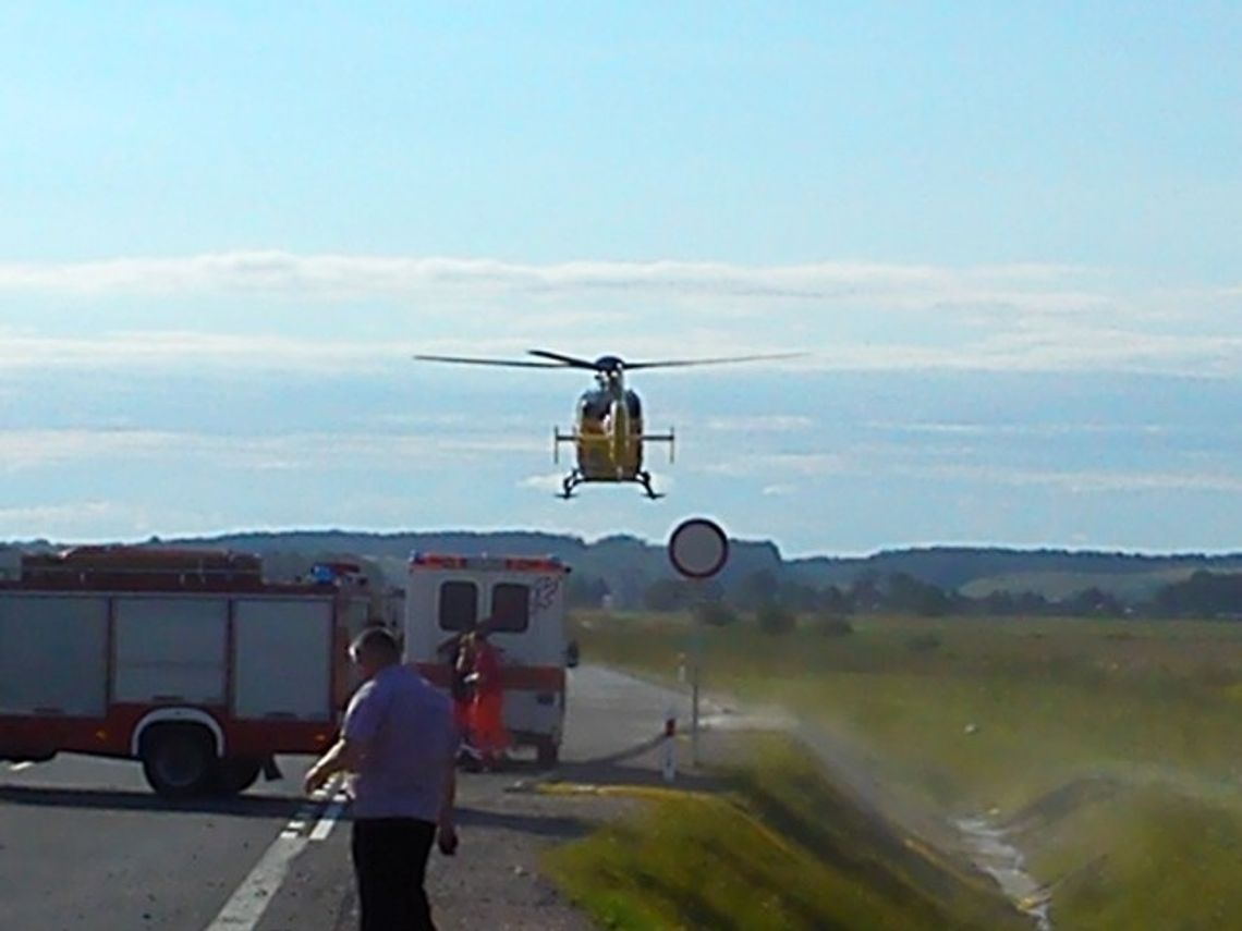 Pierwszy groźny wypadek na drodze K-90