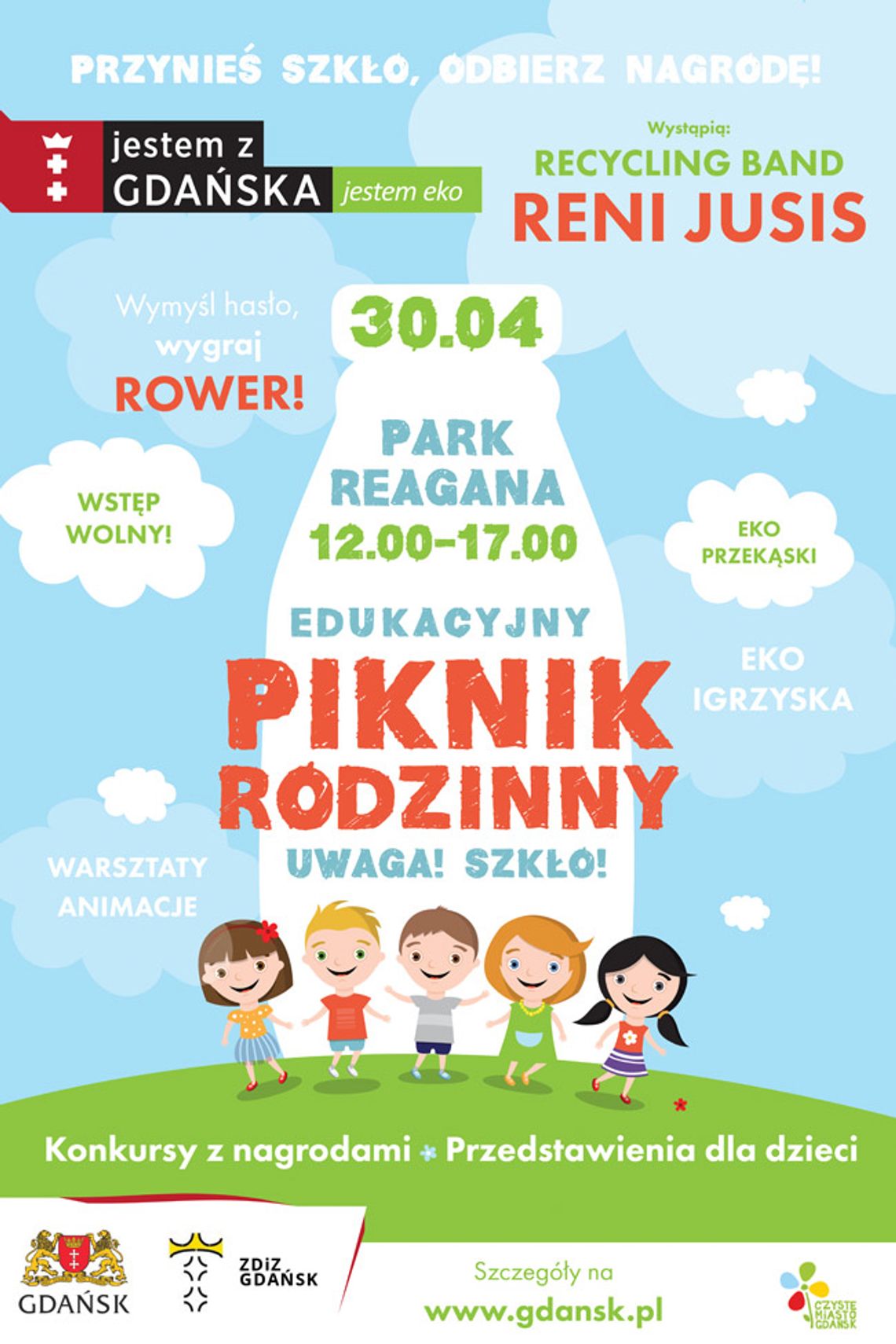 Piknik Rodzinny Uwaga! Szkło! w Parku Reagana Piknik Rodzinny Uwaga! Szkło! w Parku Reagana