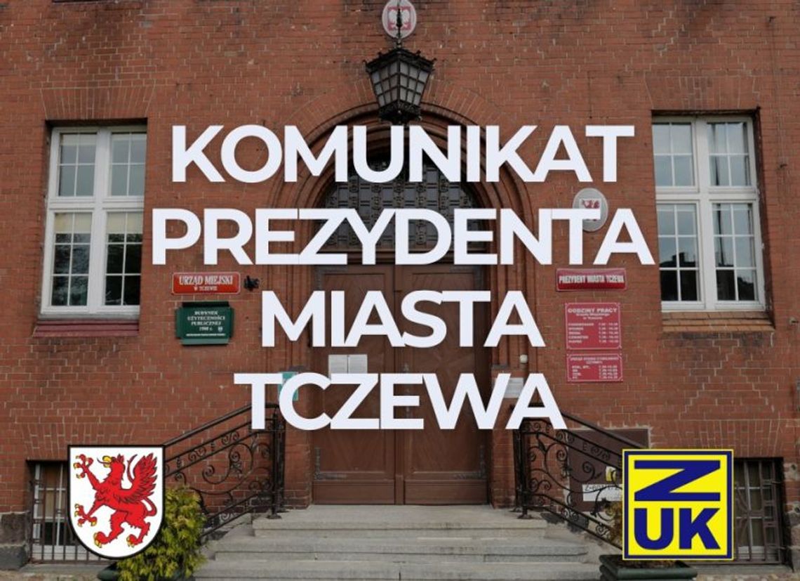 PILNE! Odwołanie prezesa ZUK w Tczewie. Kto go zastąpi? Oficjalny komunikat prezydenta