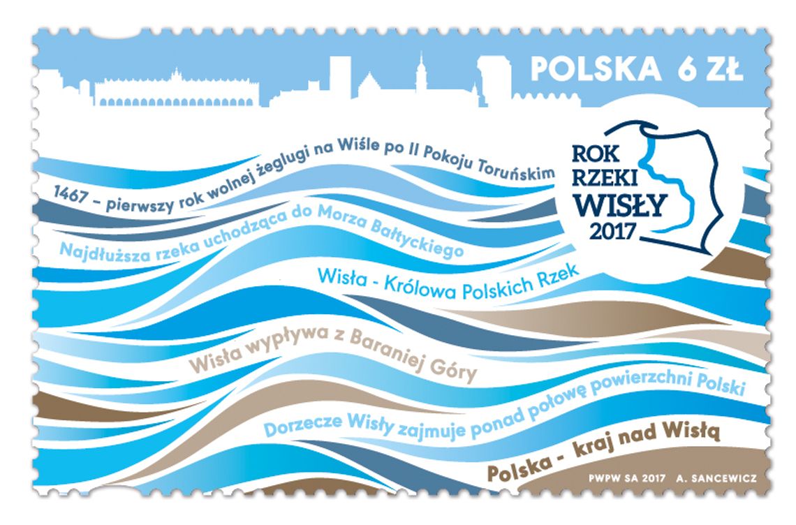 Poczta Polska wydała znaczek „Rok Rzeki Wisły”