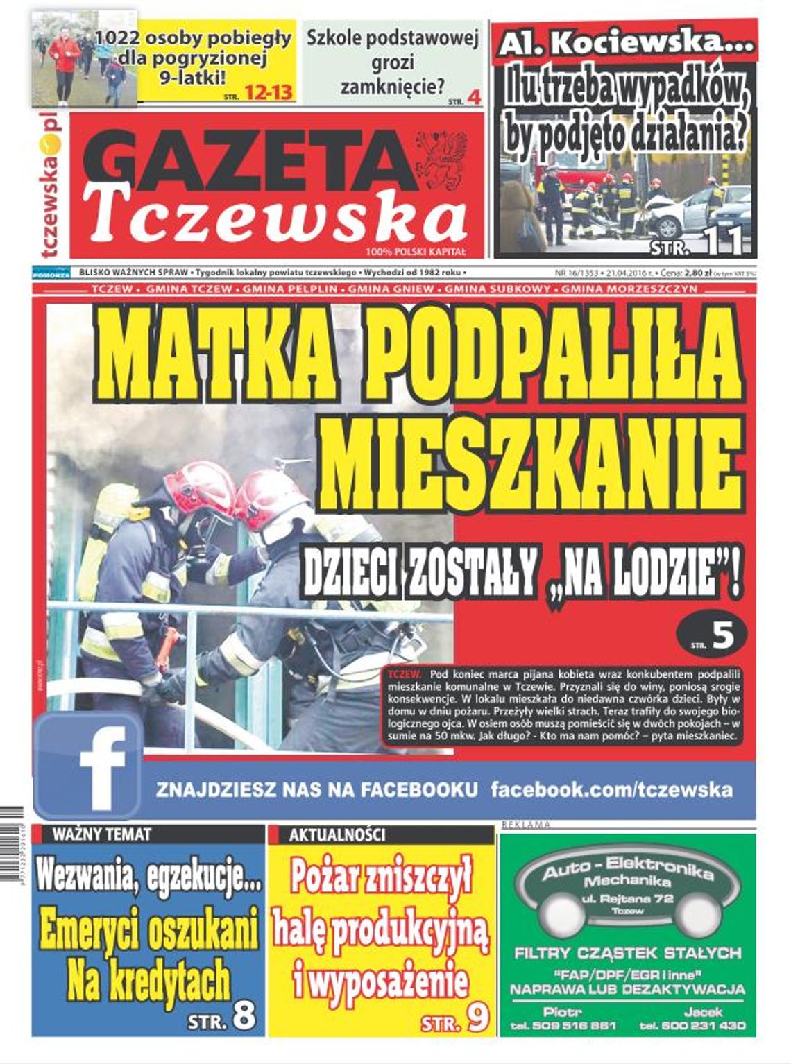 Podpaliła miejskie mieszkanie, poniesie srogą karę. Co z dziećmi?