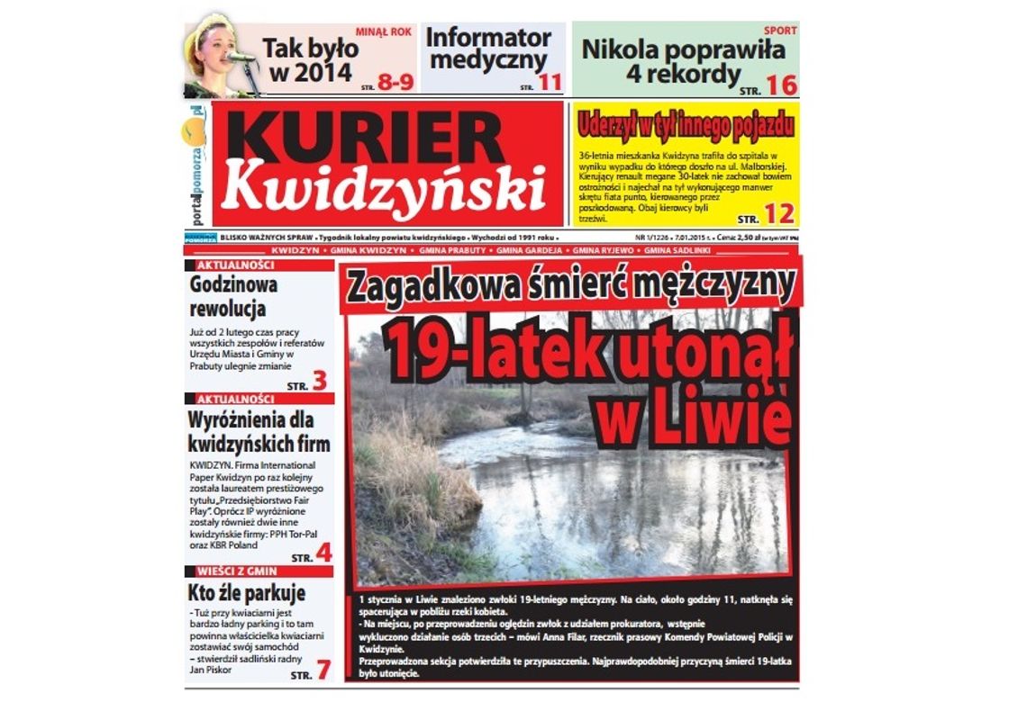 Podsumowanie minionego roku w najbliższym Kurierze