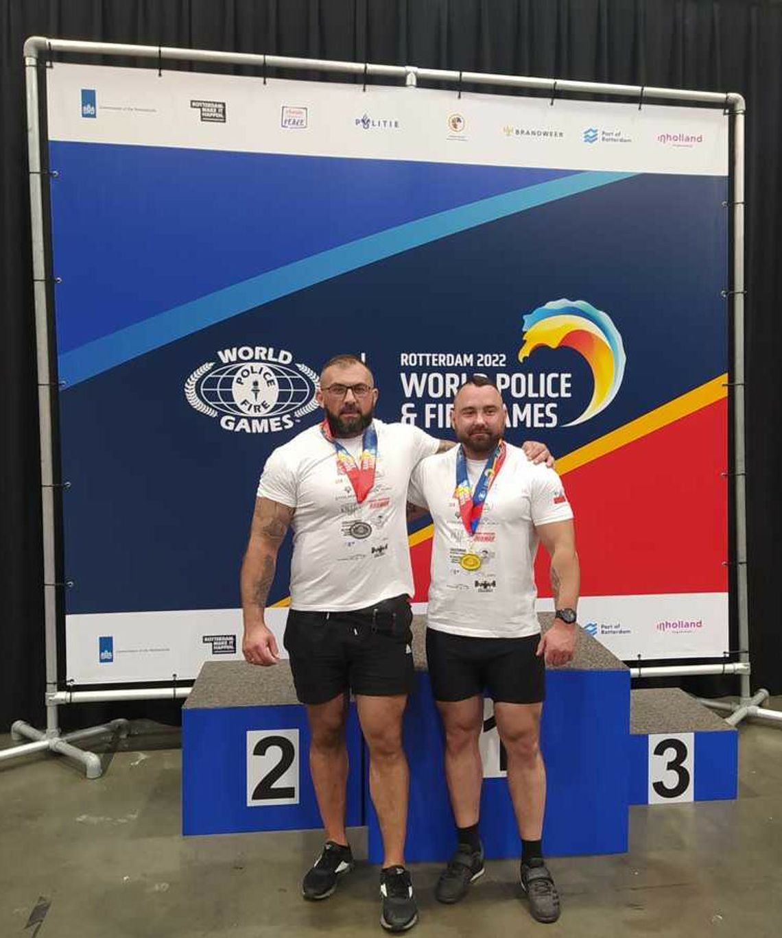 Policjanci Paweł Marczak i Radosław Smoliński zdobyli medale na igrzyskach w Rotterdamie