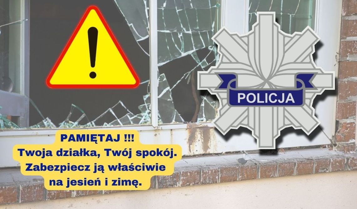 Policjanci radzą, jak zabezpieczyć ogródki działkowe przed zimą Policjanci radzą, jak zabezpieczyć ogródki działkowe przed zimą