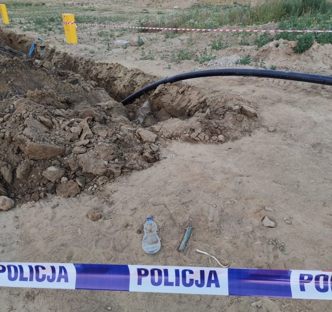 Policjanci zabezpieczyli pocisk z okresu II wojny światowej