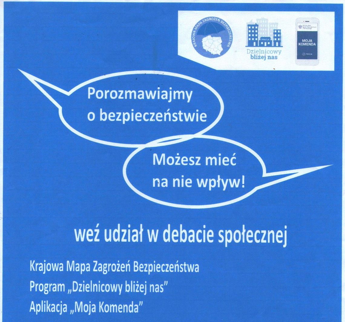 Policjanci zapraszają na debatę społeczną w Kaliskach
