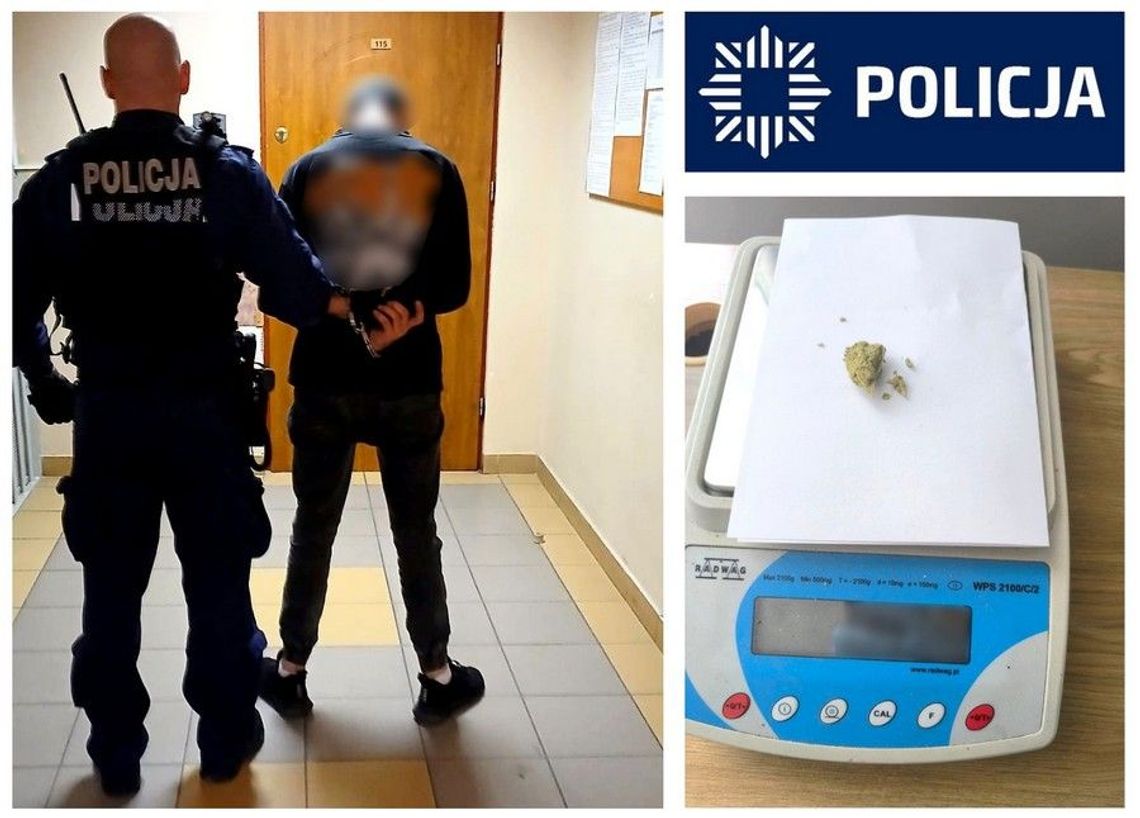 Policjanci zatrzymali kierowcę, który przewoził narkotyki