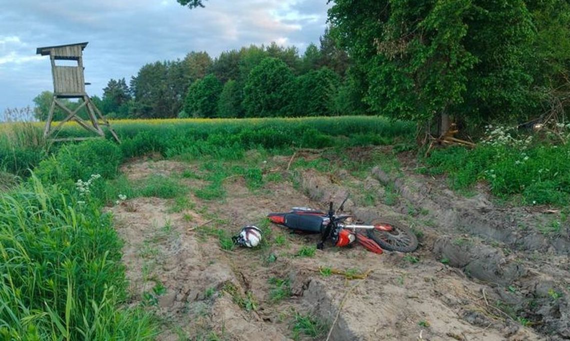 Policyjny pościg za 16-latkiem kierującym motocyklem typu cross