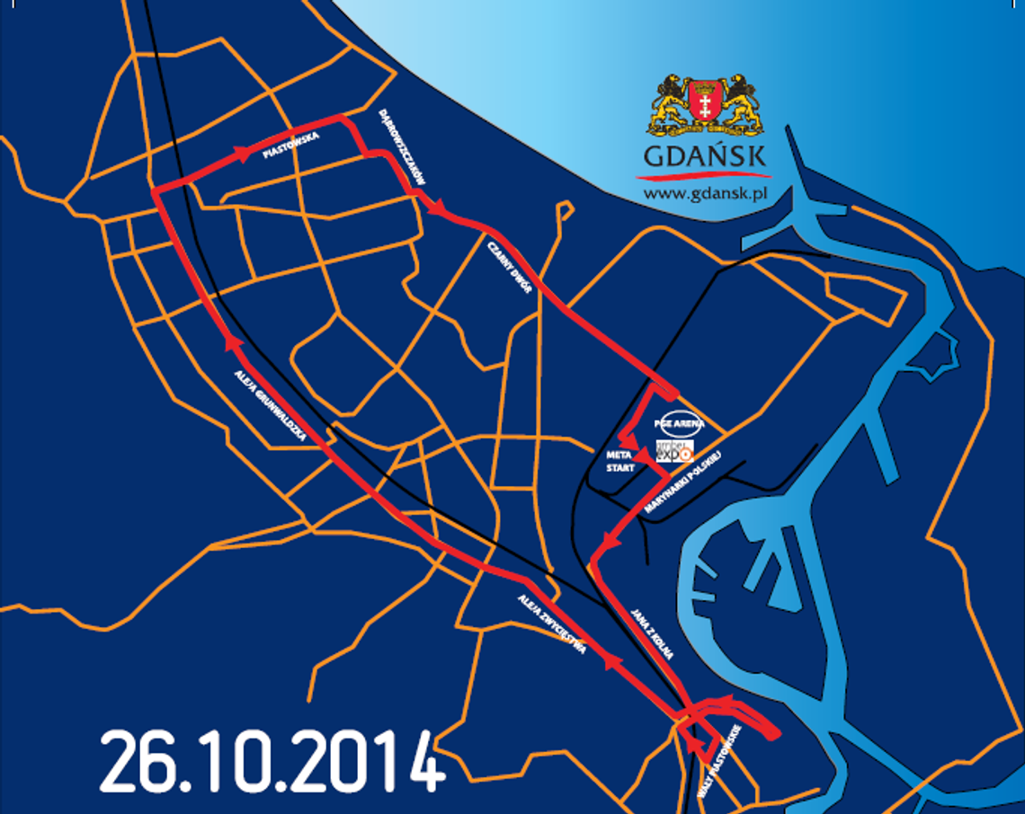 Półmaraton Gdańsk - trasa i zmiany w organizacji komunikacji miejskiej Półmaraton Gdańsk - trasa i zmiany w organizacji komunikacji miejskiej
